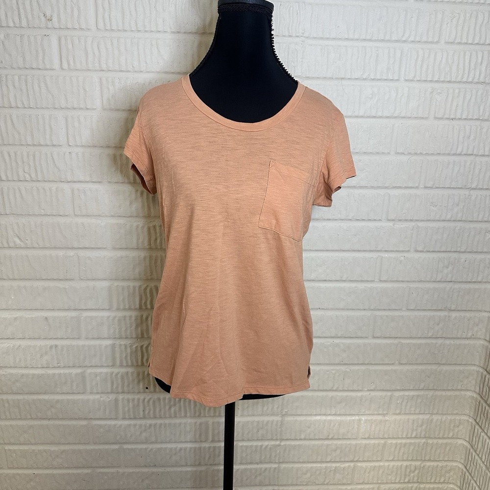 Patagonia Shirt Womens Sz S Short Sleeve Crew Neck Lightweight Orange Basic